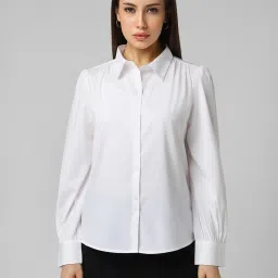 Van Heusen White Regular Fit Shirt image 1
