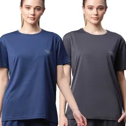 Vimal Jonney Multicolored Slim Fit T-Shirt (Pack Of 2) image 1