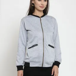 Belle Fille Light Grey Textured Jacket image 3