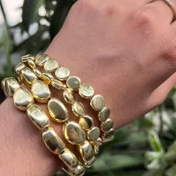 A little Extra Gold-Plated Plastic Bracelet-image-0