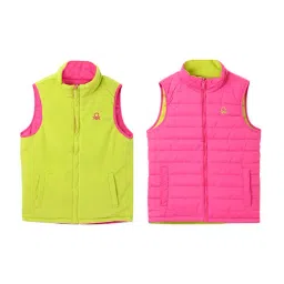 United Colors of Benetton Kids Multicolor Solid Reversible Jacket-picture-15