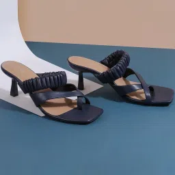 Mochi Women's Blue Toe Ring Stilettos image 1