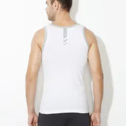 Van Heusen White Cotton Regular Fit Vest image 2