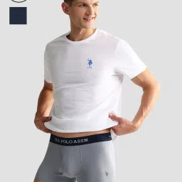 U.S. Polo Assn. Grey & Navy Trunks - Pack of 2 image 1