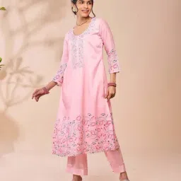 Daali Pink Regular Fit Printed Kurta image 2