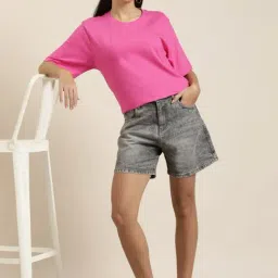 Difference of Opinion Pink Cotton Oversize T-Shirt image 3