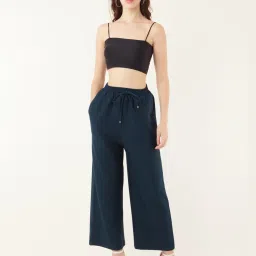 Zink London Blue High Rise Regular Fit Pants image 4