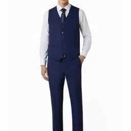 Van Heusen Navy Slim Fit Four Piece Suit image 5