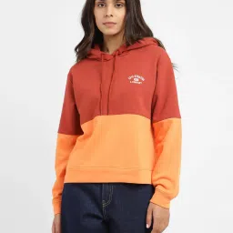 Levi's Red & Orange Cotton Color-Block Sweatshirt image 1
