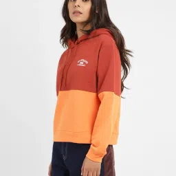 Levi's Red & Orange Cotton Color-Block Sweatshirt image 3