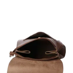 Gio Collection Tan Solid Backpack image 4