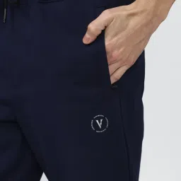 Van Heusen Flex Navy Slim Fit Printed Joggers image 4