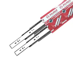 Parko 254 mm(10 Inch) Cold Rolled Steel Zinc Plated Drawer Channel (Set of 5) image 3