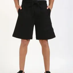 Calvin Klein Jeans Black Cotton Loose Fit Shorts-picture-26