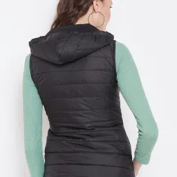 Belle Fille Black Quilted Jacket image 2