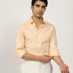 Andamen Yellow Cotton Regular Fit Shirt-picture-35