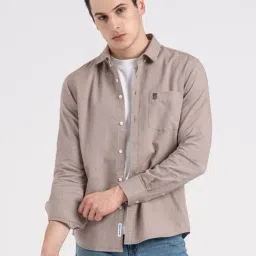 Red Tape Brown Cotton Loose Fit Shirt-picture-44