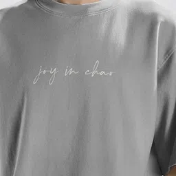 NOBERO Men Graphic Printed Round Neck Cotton Oversized T-shirt image 3