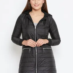 Belle Fille Black Quilted Jacket image 1