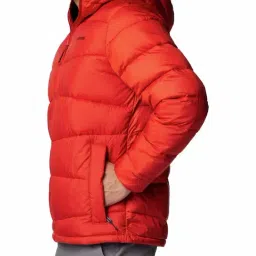 Columbia Sail Red Regular Fit Quilted Sports Hoodie image 3