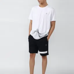 Van Heusen Flex Black Regular Fit Printed Shorts image 5