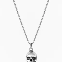 GIVA 925 Silver Oxidized Devil's Skull Pendant-image-80