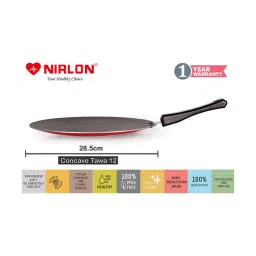 Nirlon Non-Stick Red Aluminium Coated Dishwasher Utencils Combo Set with Steel Lid - 6 Piece image 3