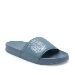 Red Tape Men's Blue Slides image 2