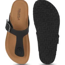 Truffle Collection Women's Black T-Strap Sandals image 4