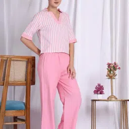 NEUDIS Pink Striped Pyjamas Set image 5