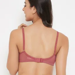 Clovia Pink Non Wired Padded T-Shirt Bra image 2