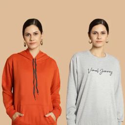 Vimal Jonney Rust & Grey Printed Sweatshirt - Pack Of 2-picture-46