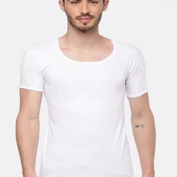 Ramraj Men Pack Of 2 Cotton Basic Innerwear Vests image 1