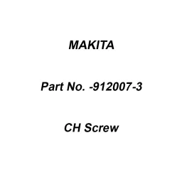 Makita CH Screw Size M3x8 Suitable For UP100D, Part No 912007-3-picture-30