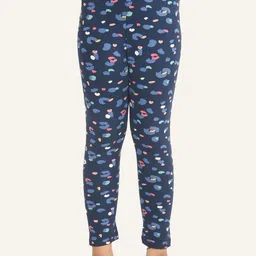 ariel Girls Abstract Printed Pure Cotton Regular Fit Ankle-Length Leggings-picture-23