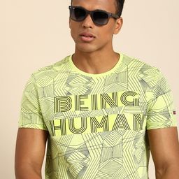 Being Human Typography Printed Pure Cotton T-shirt-picture-32