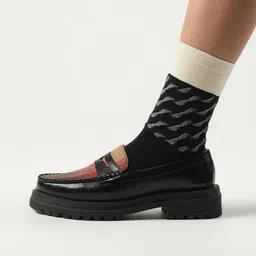 Theater Women Patterned Cotton Calf-Length Socks image 3