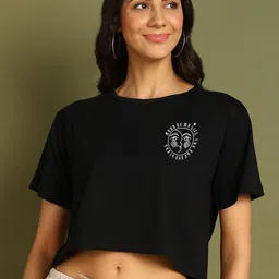 Moda Rapido Women Printed Drop-Shoulder Sleeves Bio Finish T-shirt-picture-17
