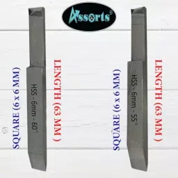 Assorts Double End External & Threading Tool Set High Speed Steel M2 6x6 mm Shank image 4