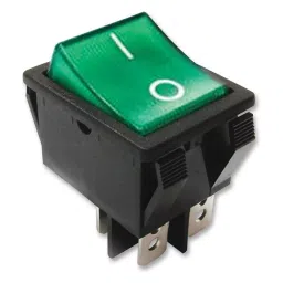 E-SWITCH SWITCH, ROCKER, DPST, 20A, 125VAC, GREEN, R5BBLKGRNFF2.-image-70