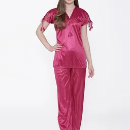 PHALIN Women Maroon Night suits-picture-14