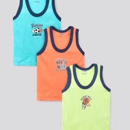 Cucumber Cotton Sleeveless Vests Pack of 3 (Color & Print May Vary)-picture-11