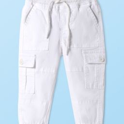Babyhug Boy Cotton Woven Trousers & Pants 5-6Y White-picture-34