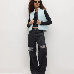 The Roadster Life Co. Mock Collar Reversible Padded Gilet image 4