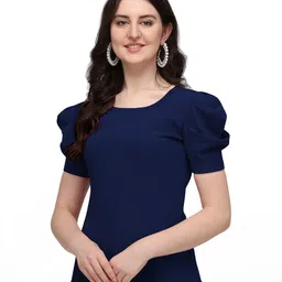 GADHESARIYA Women Blue Tops image 1