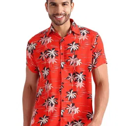 TrendiVastra Men Floral Printed Spread Collar Shirt-picture-12