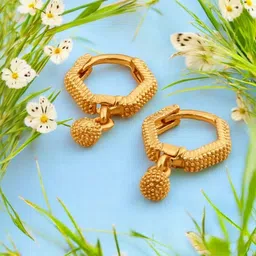 SHREE KRISHNA SHOPPING Gold-Plated Brass Earrings-picture-32