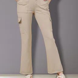FITHUB Women Straight Fit High-Rise Trousers-picture-33