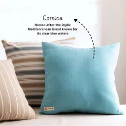 Copper-Red Blue Square Cushion Covers image 2