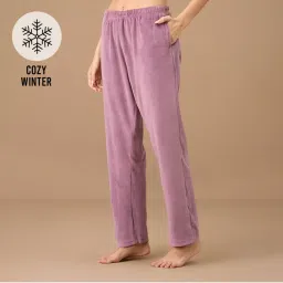 Nykd By Nykaa Velour Pants - NYS048 - Grape-image-44
